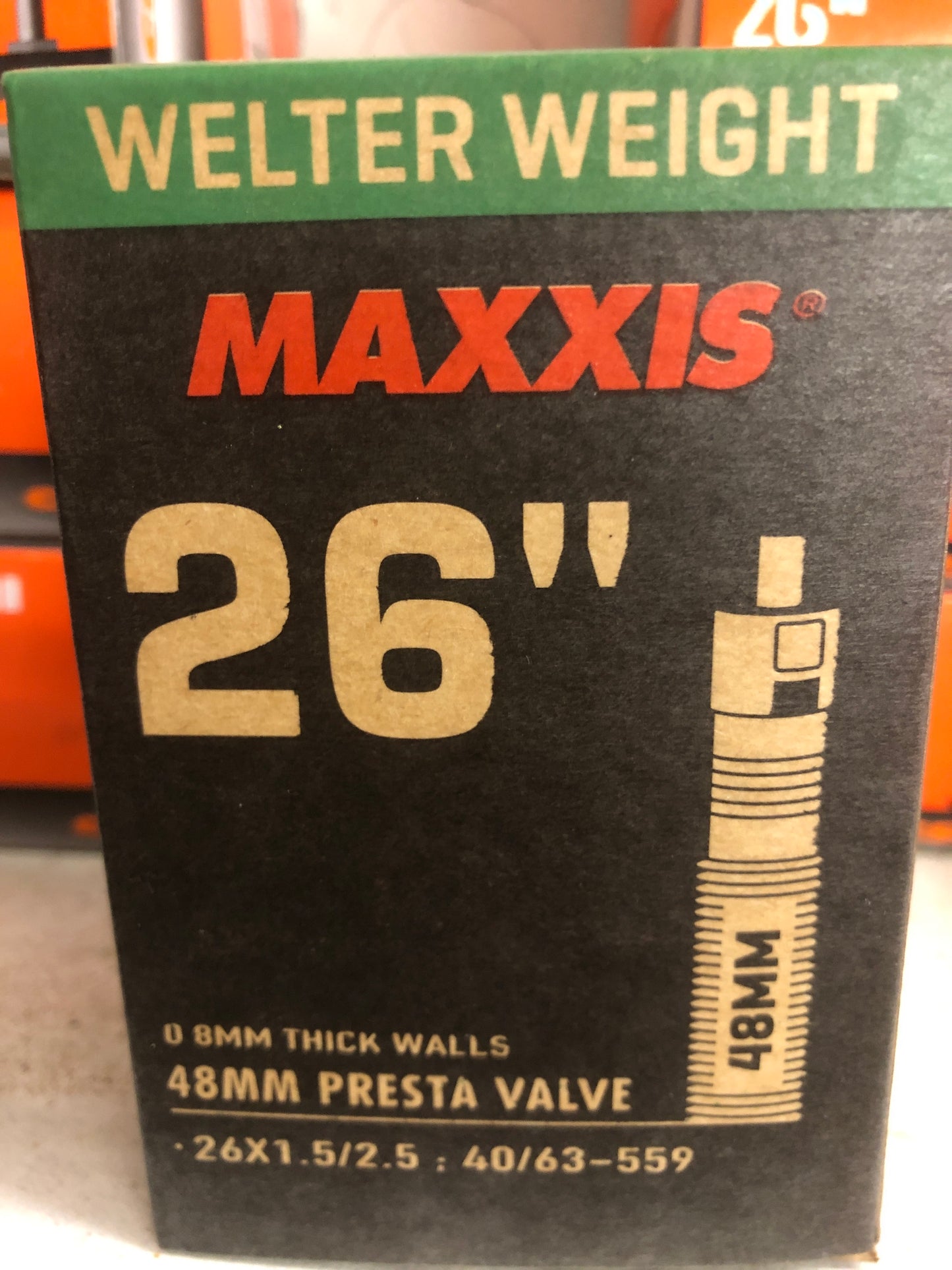 26x1.5/2.5” Tube