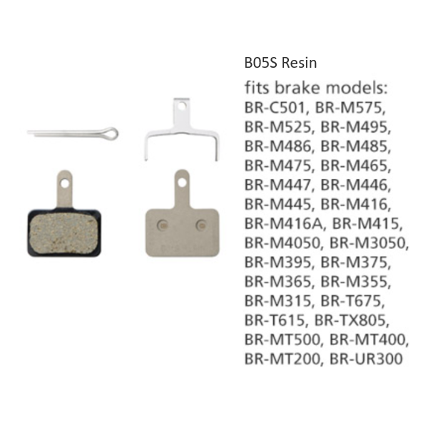 BR-M446 DISC BRAKE PADS B05S RESIN