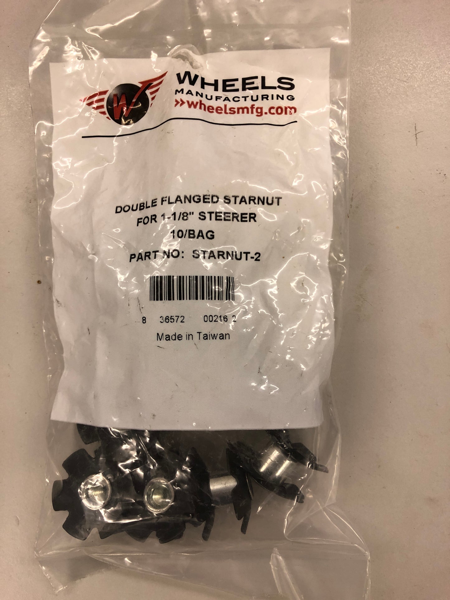 Double flanged starnut 1-1/8”