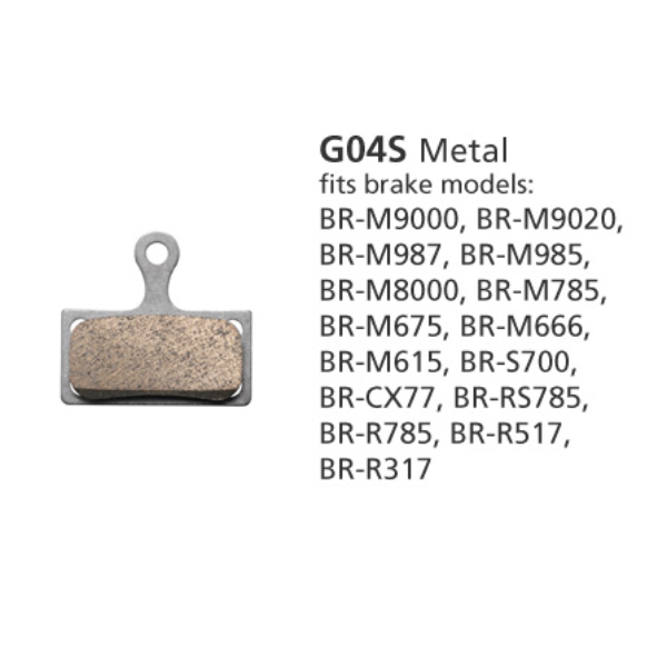 METAL PAD W/O FIN G04S 2 PISTON