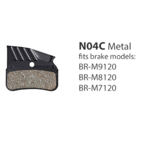 METAL PAD W/ FIN N04C 4 PISTON