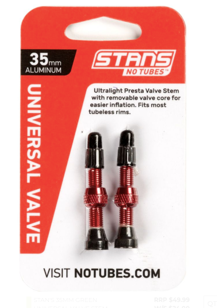 STAN'S NOTUBES - 35MM ALLOY UNIVERSAL VALVE