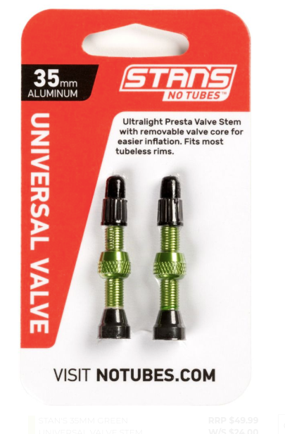STAN'S NOTUBES - 35MM ALLOY UNIVERSAL VALVE