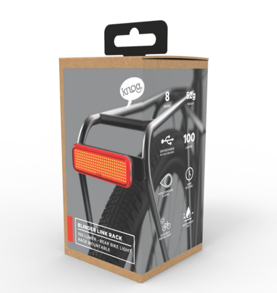 KNOG BLINDER LINK CARRIER RACK MOUNT REAR BIKE LIGHT