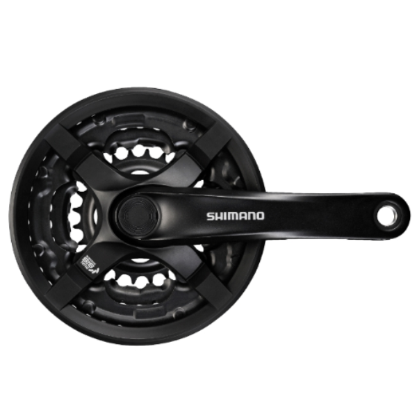 FC-TY501 FRONT CRANKSET 170mm 48-38-28 BLACK 6/7/8 SPEED