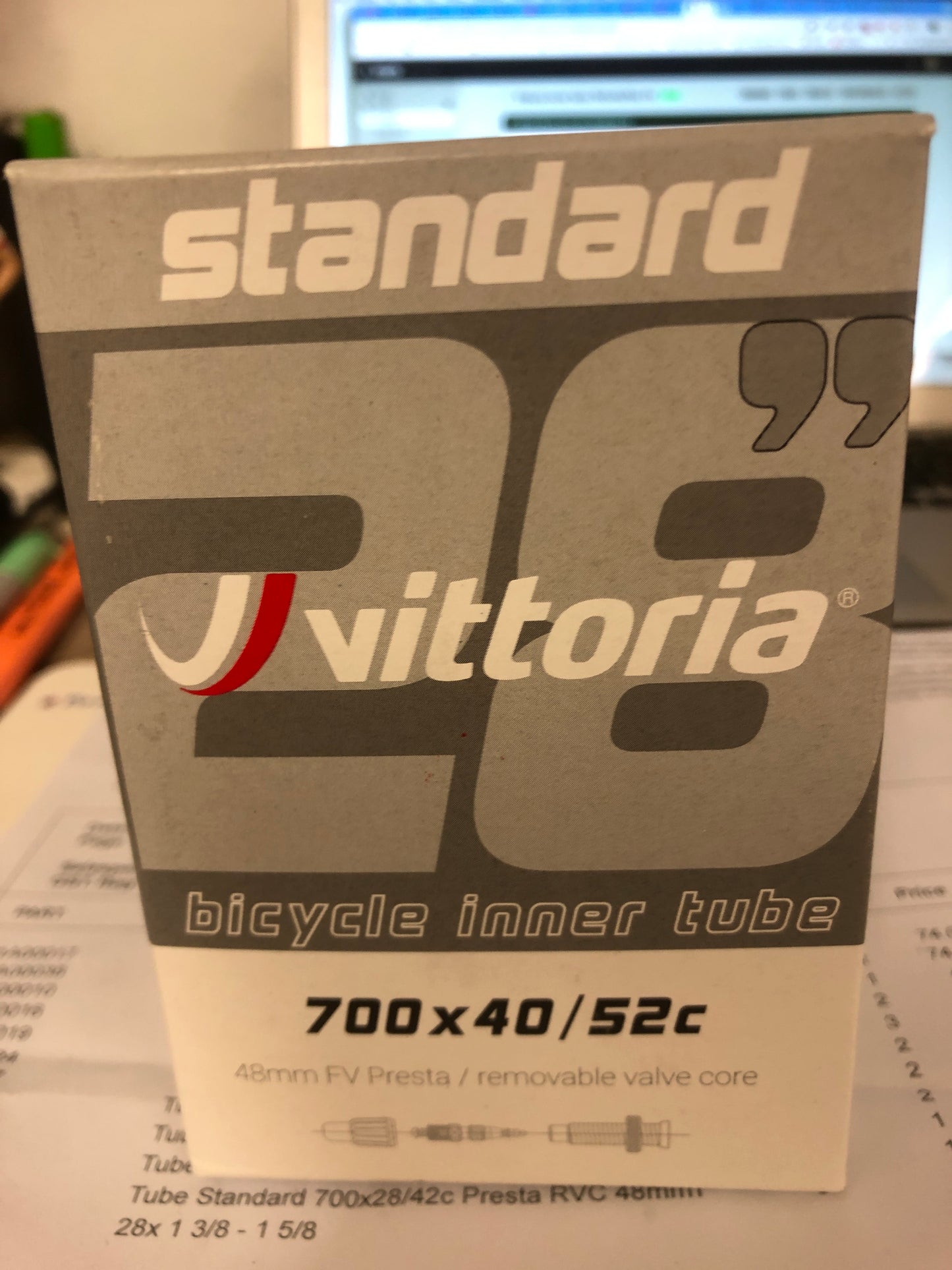 Vittoria inner tube 700x42/52c FV