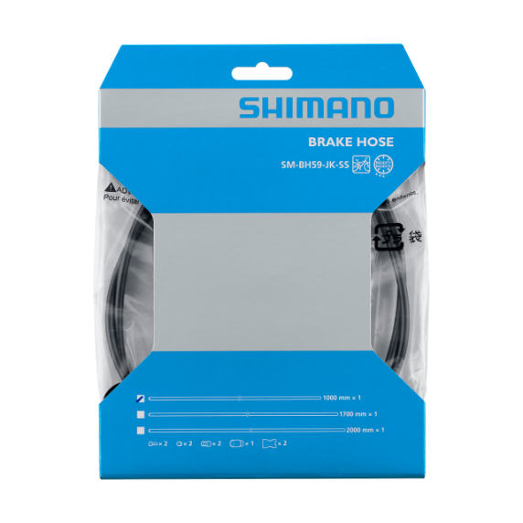 SHIMANO Disc Brake Hose SM-BH59-JK-SS Straight Black