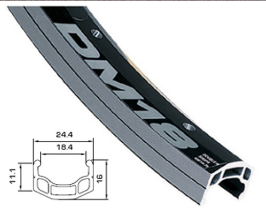 Alex - 26" XC Heavy Duty V Brake Rim - Dm18