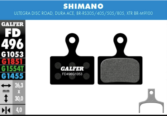 GALFER - BRAKE PADS - SHIMANO ROAD