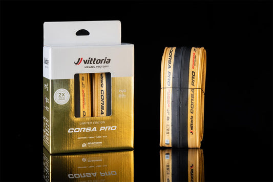 Vittoria Corsa Pro Gold Twin Pack Ltd Edition