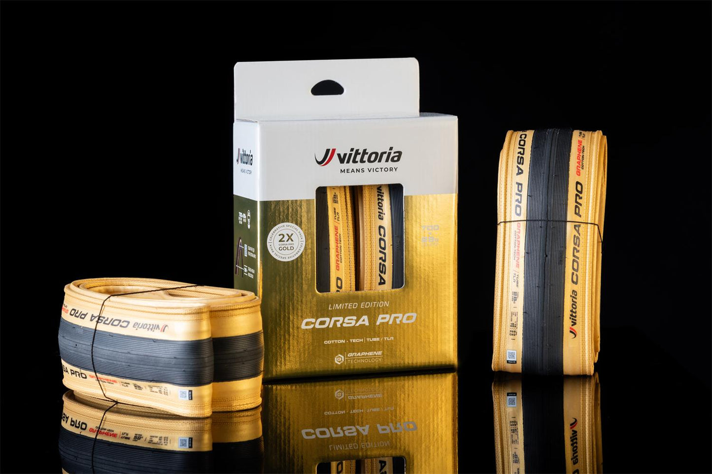 Vittoria Corsa Pro Gold Twin Pack Ltd Edition